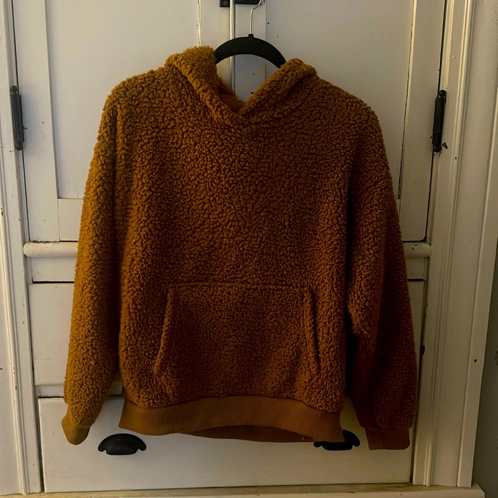 Women’s American eagle teddy bear fleece hoodie